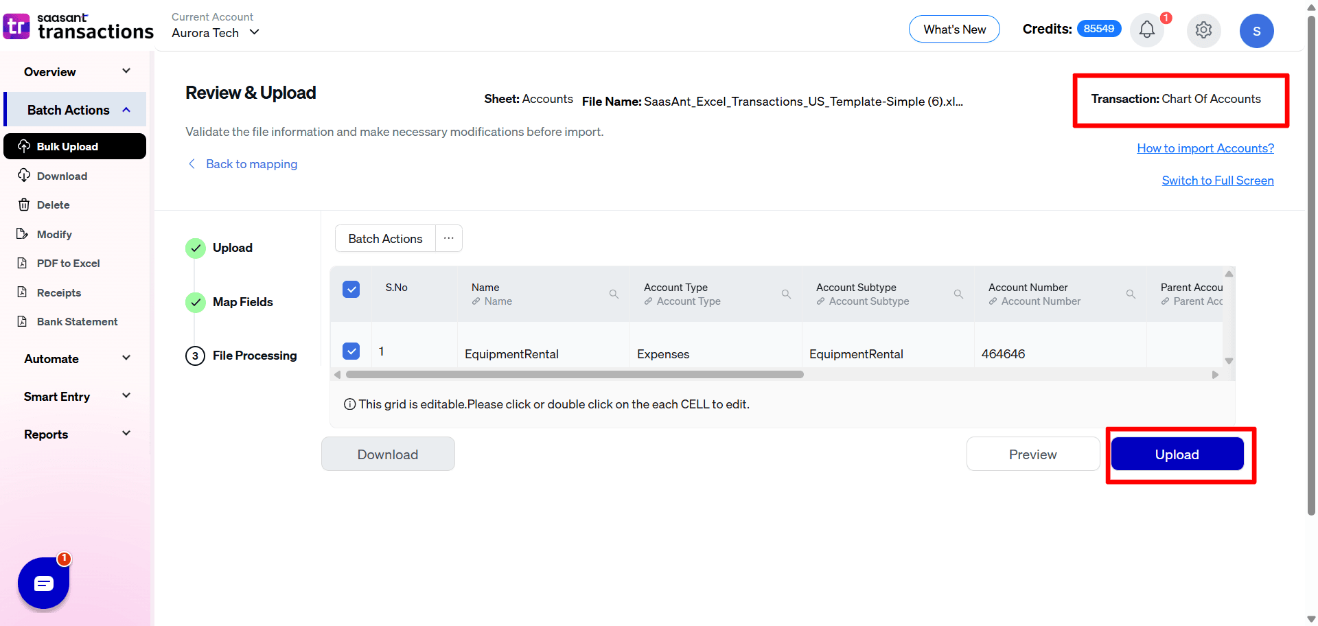 Upload Chart of Accounts - SaasAnt Transactions Online.png