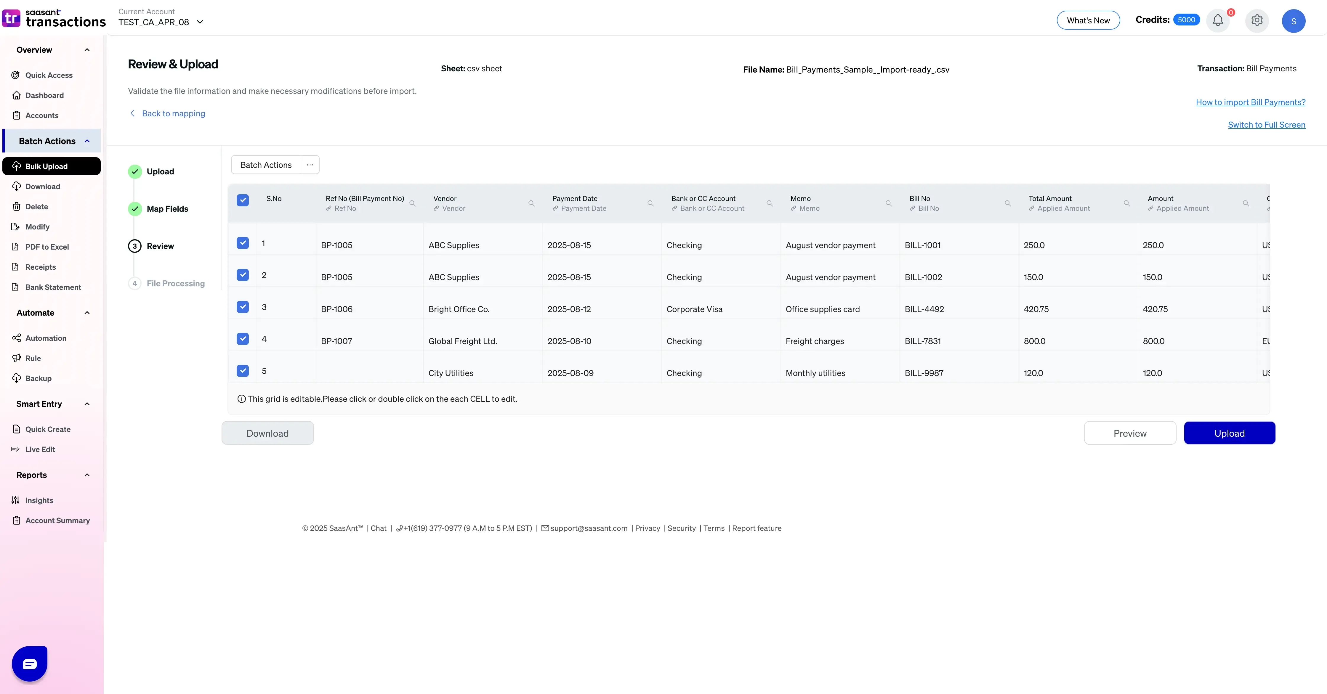 SaasAnt-Transactions-import bill payments review.webp