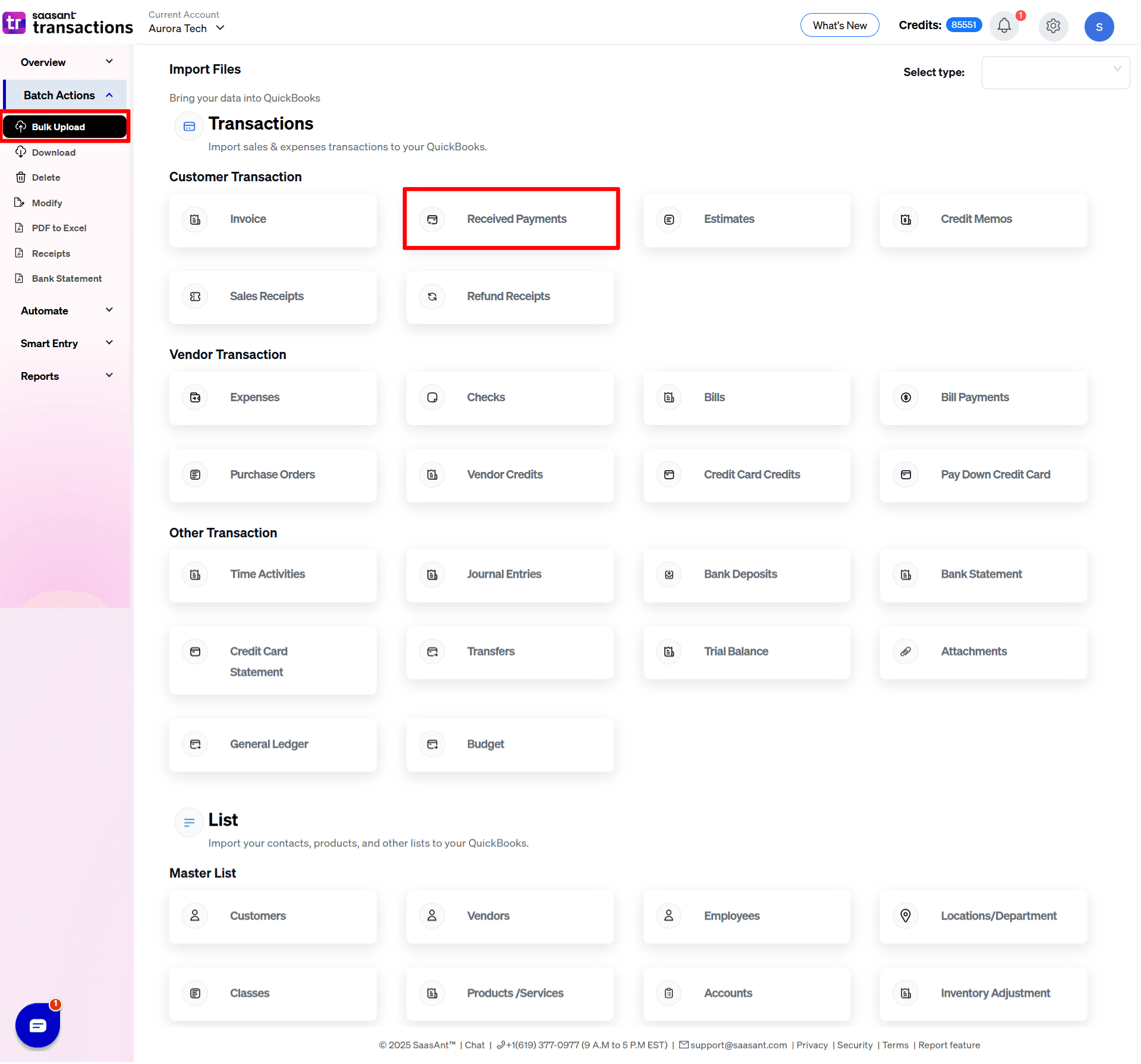 Import Received Payments - SaasAnt Transactions.png