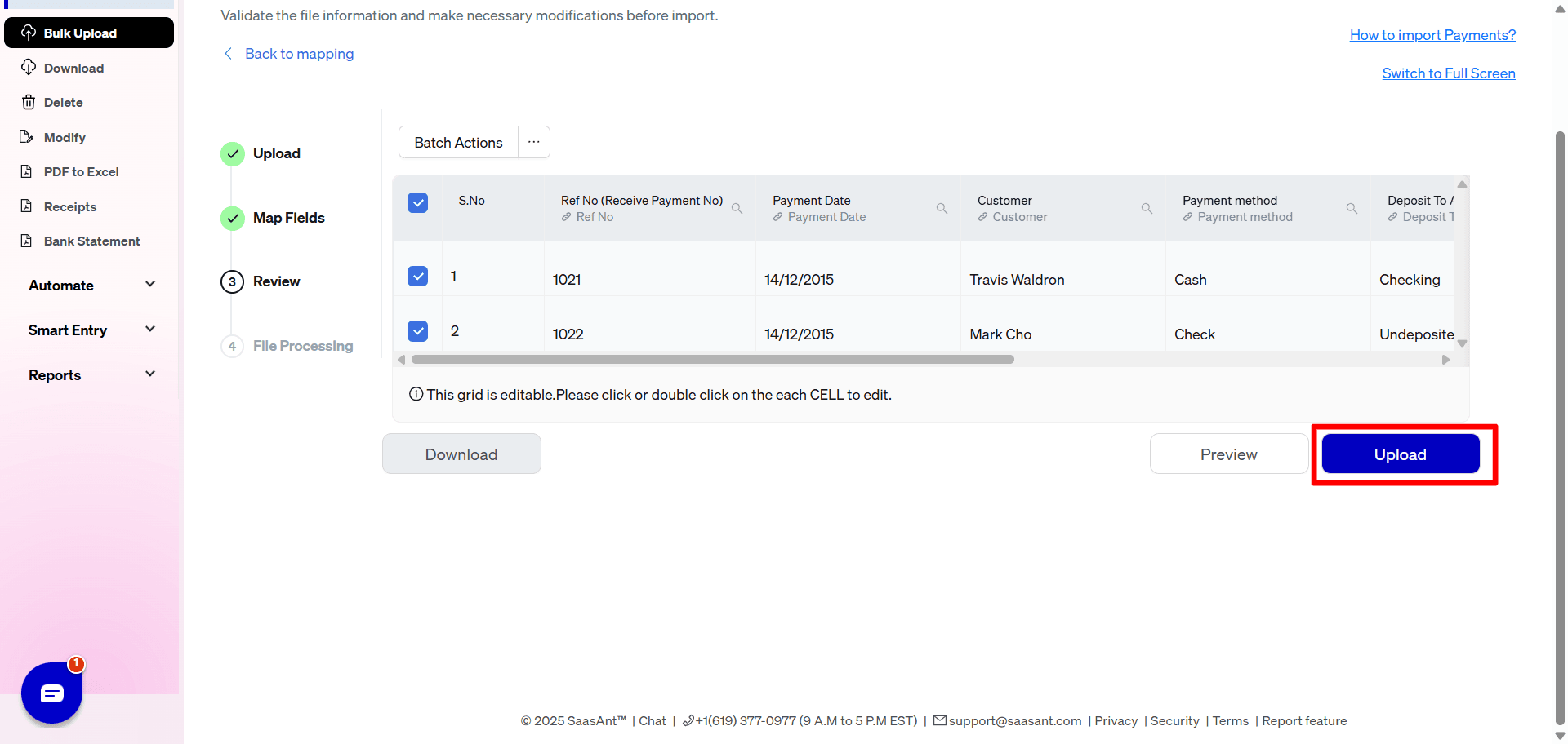 Upload Received Payments - SaasAnt Transactions.png