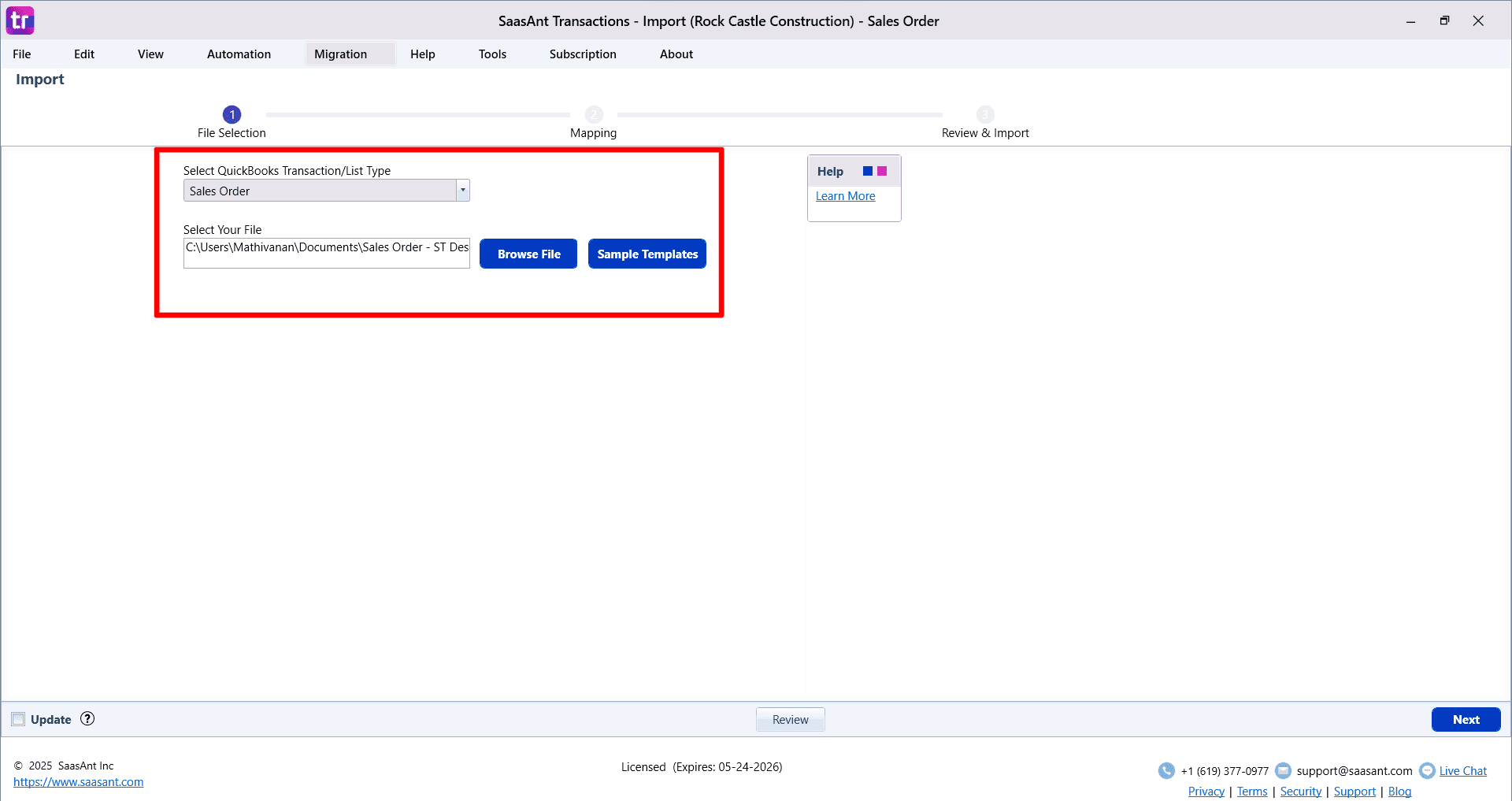 Browse sales orders - SaasAnt Transactions Desktop.png
