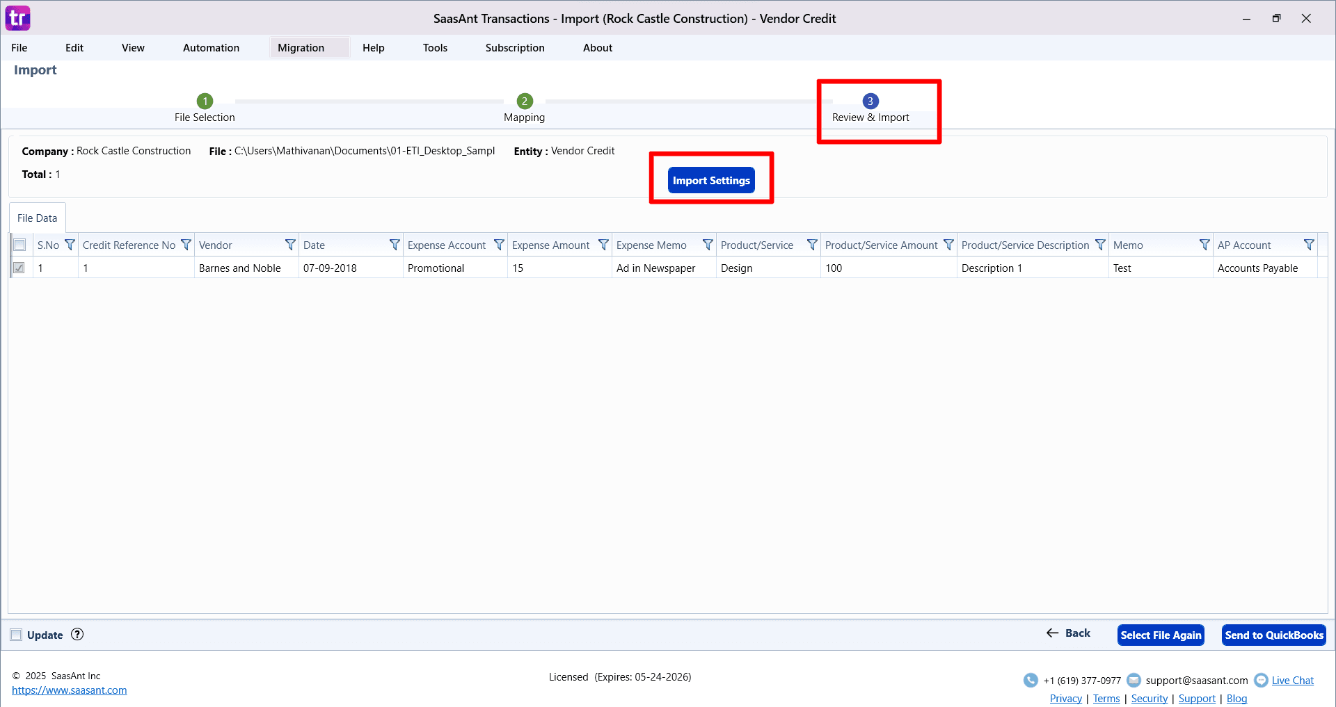 Review Vendor Credits - SaasAnt Transactions Desktop.png