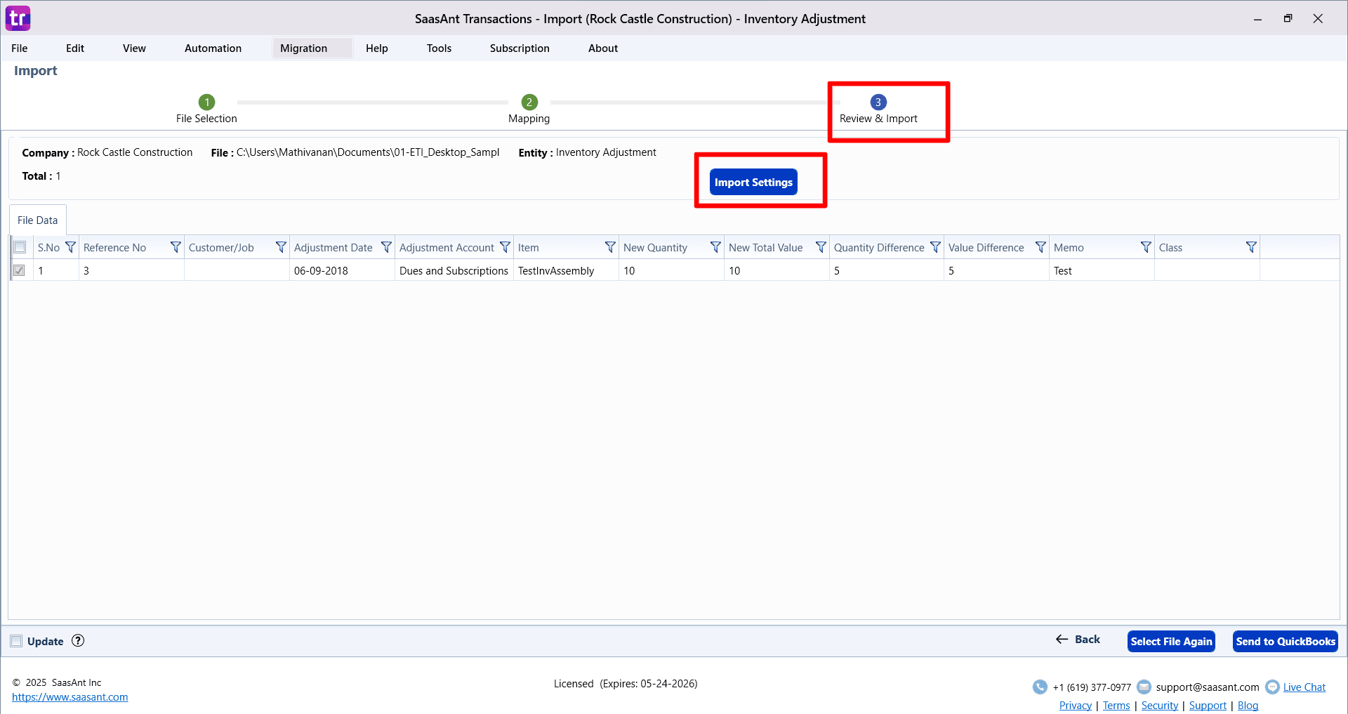 Review Inventory Adjustment - SaasAnt Transactions Desktop.png