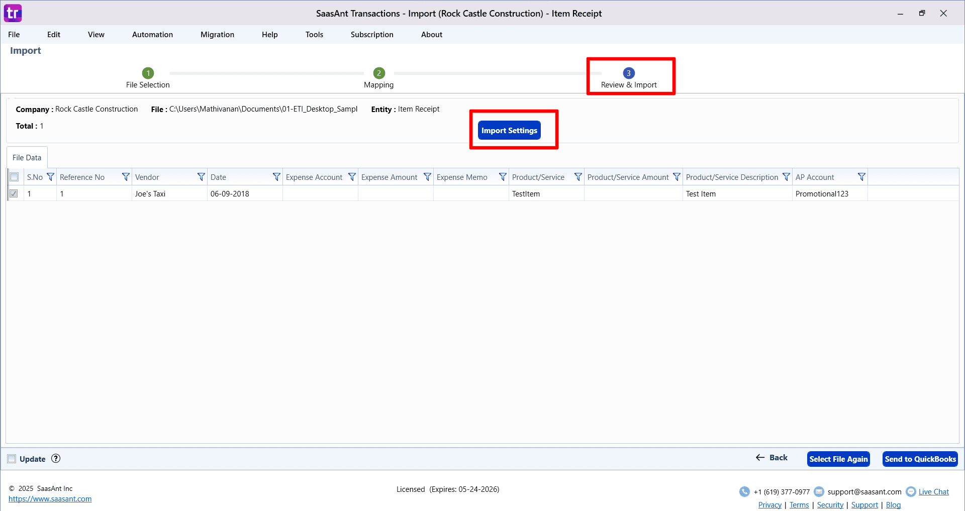 Review Item Receipt - SaasAnt Transactions Desktop.png