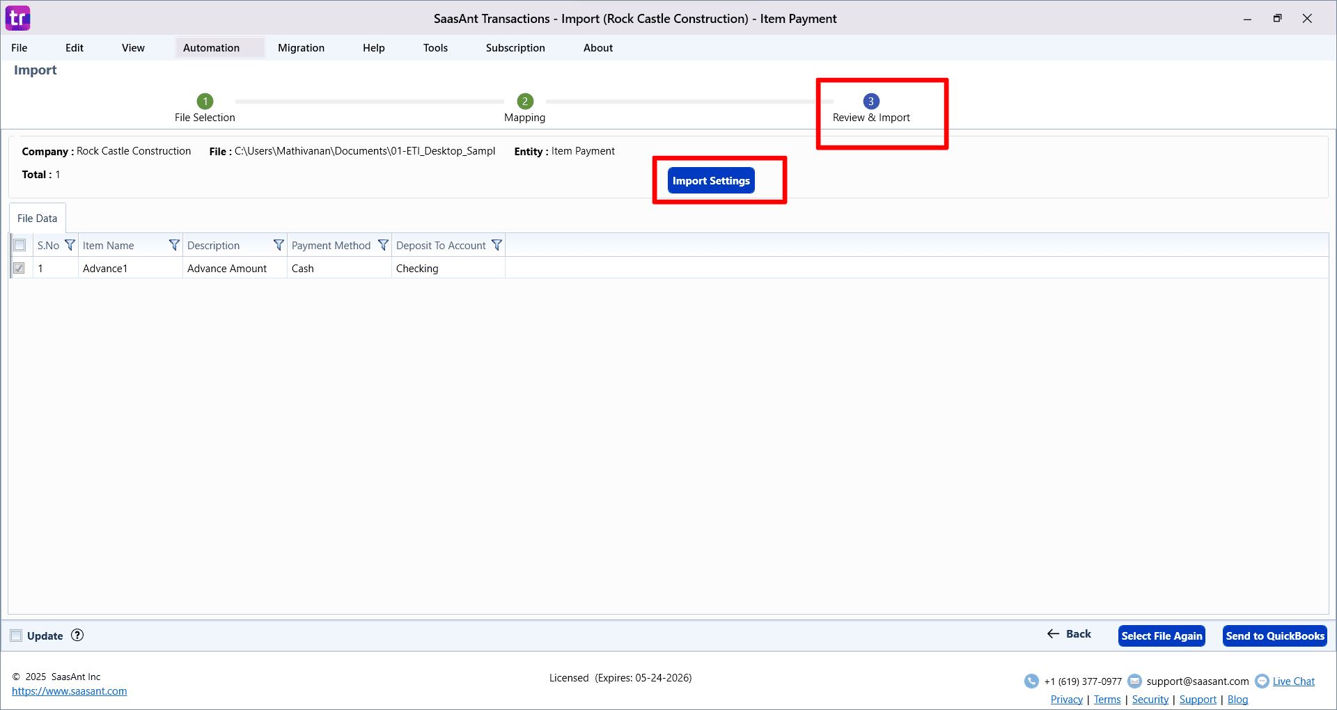 Review Item Payment - SaasAnt Transactions Desktop.png