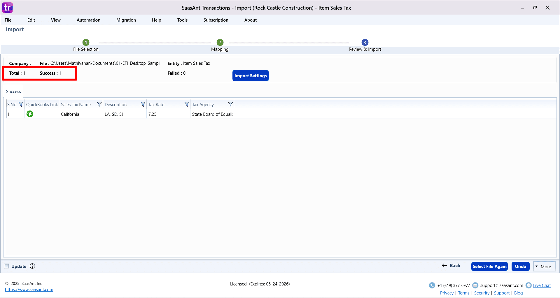 Success Item Sales Tax - SaasAnt Transactions Desktop.png
