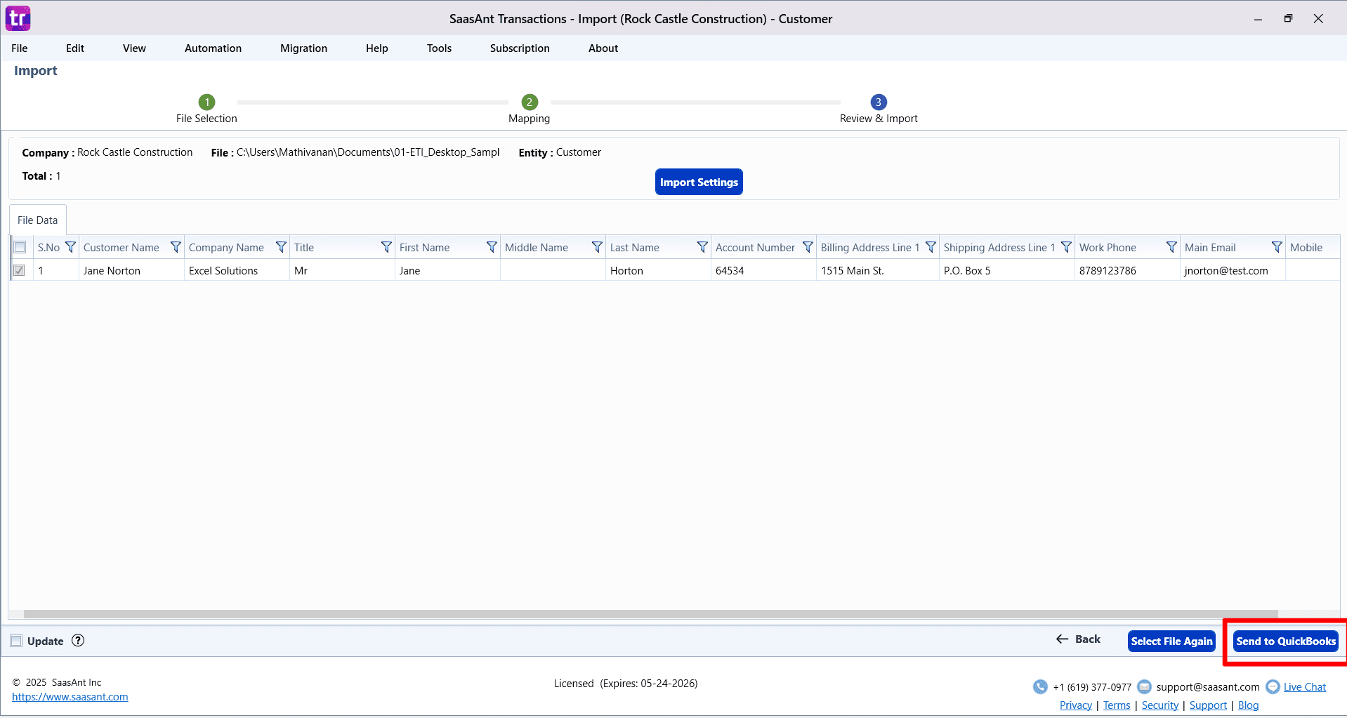Send Customer QuickBooks - SaasAnt Transactions Desktop.png