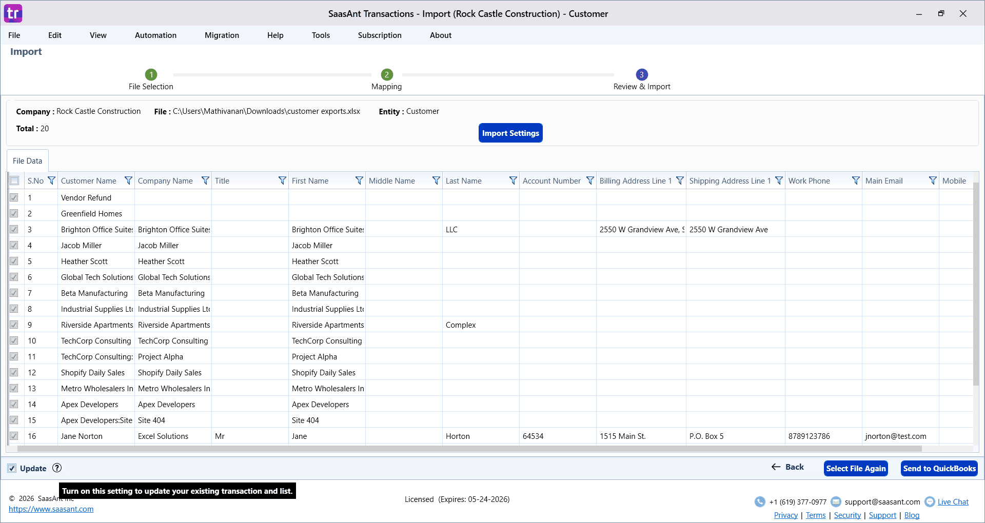 editing customers in quickbooks desktop by uploading the edited list.png