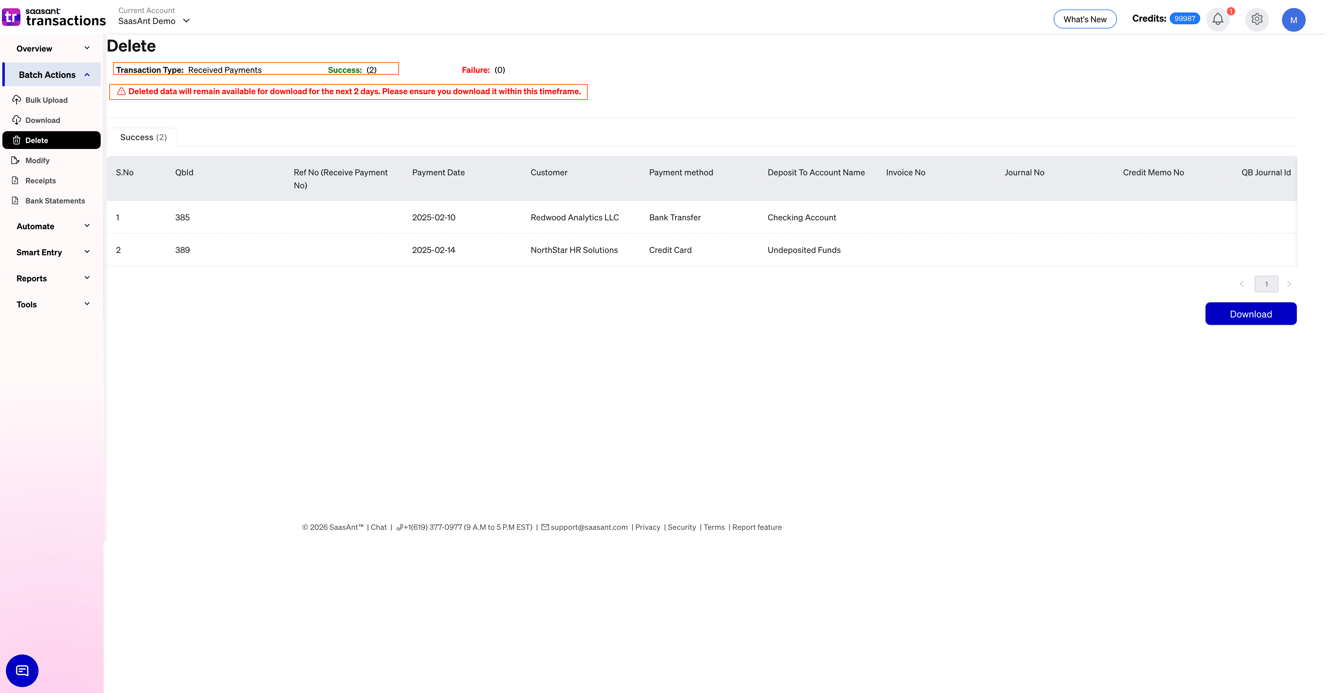 Confirm Delete Received Payment in SaasAnt Transactions Online.png