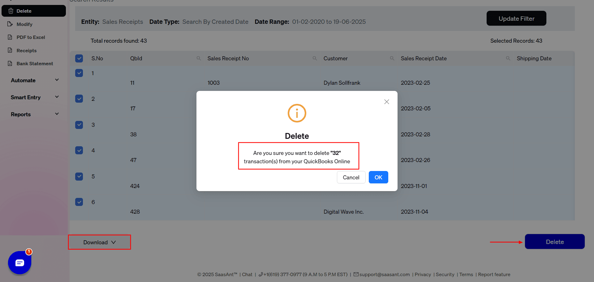 Delete Sales Receipts Final- SaasAnt Transactions.png