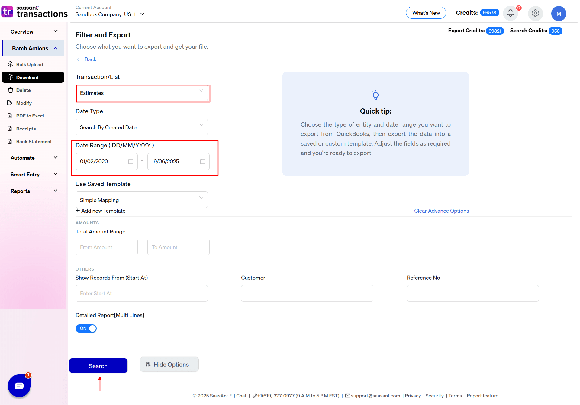 Estimates Transactions - SaasAnt Transactions.png