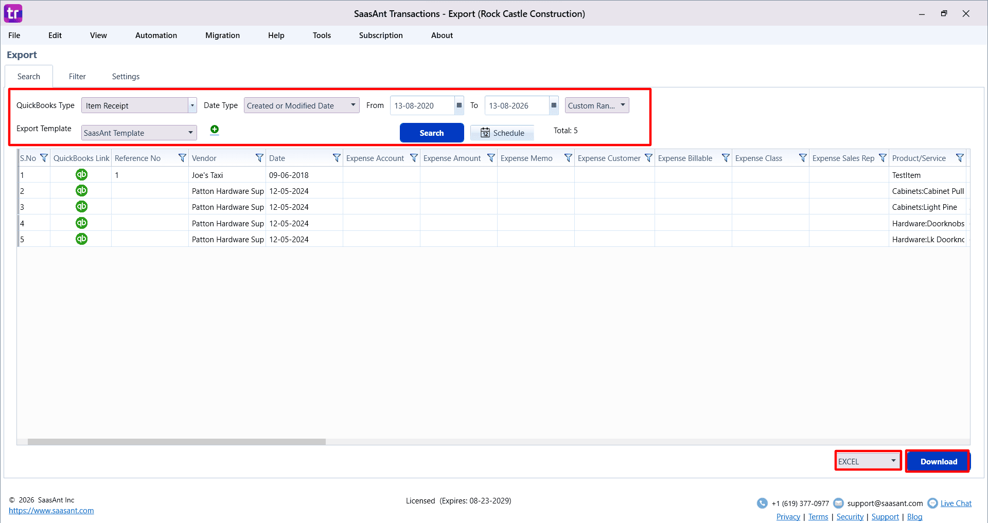 Export Item Receipt in SaasAnt Transactions Desktop.png