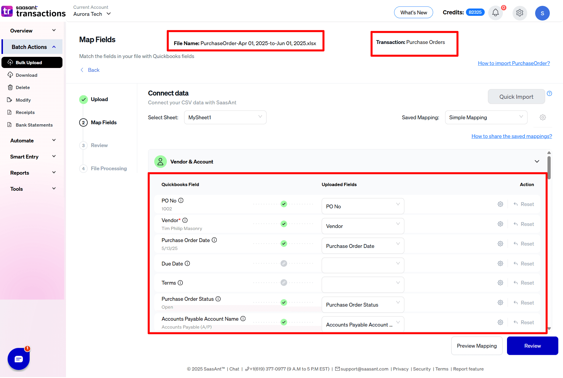Mapping Purchase Order QuickBooks Online - SaasAnt Transactions Online.png