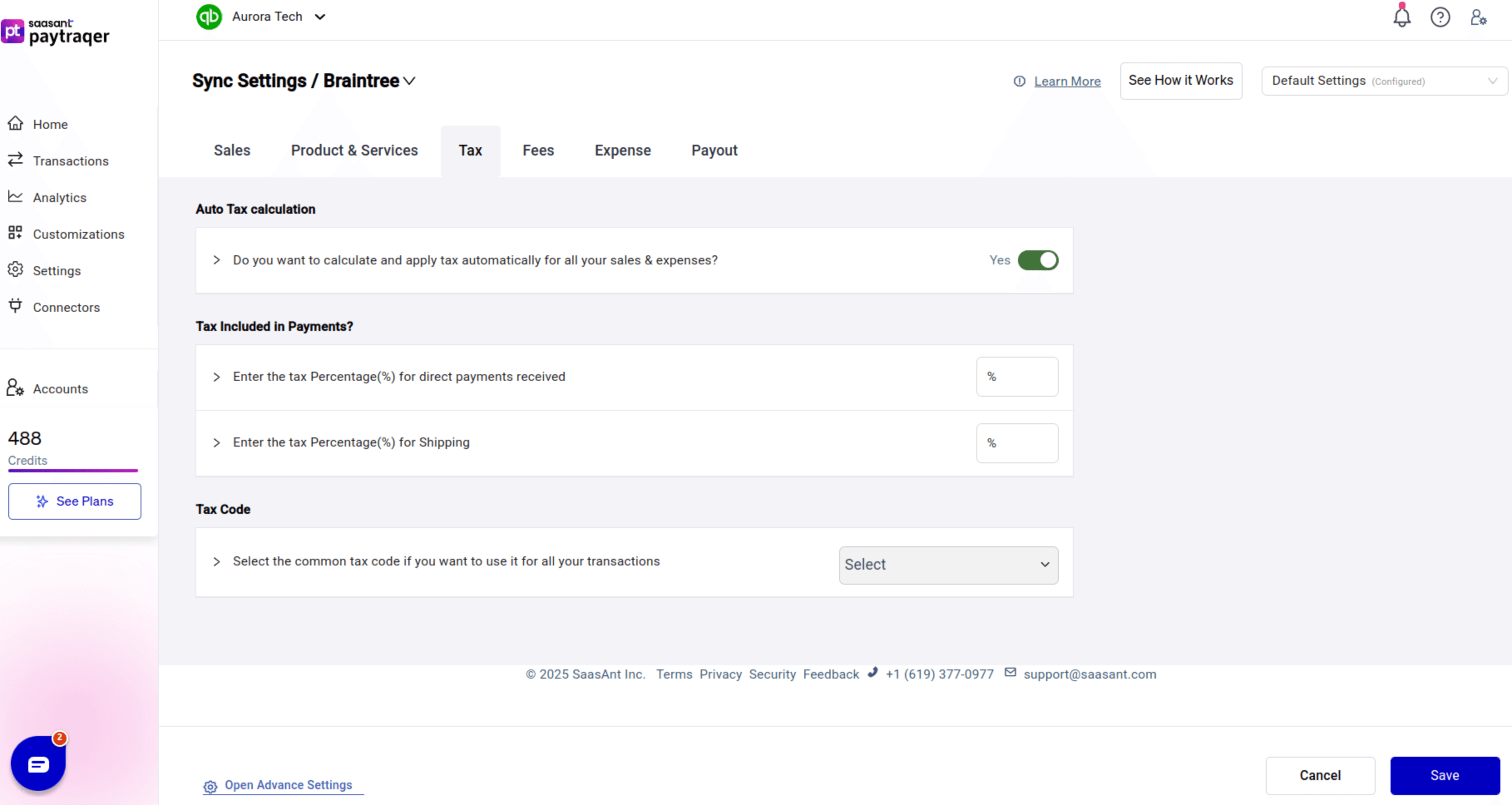 Paytraqer Braintree integration tax settings.png