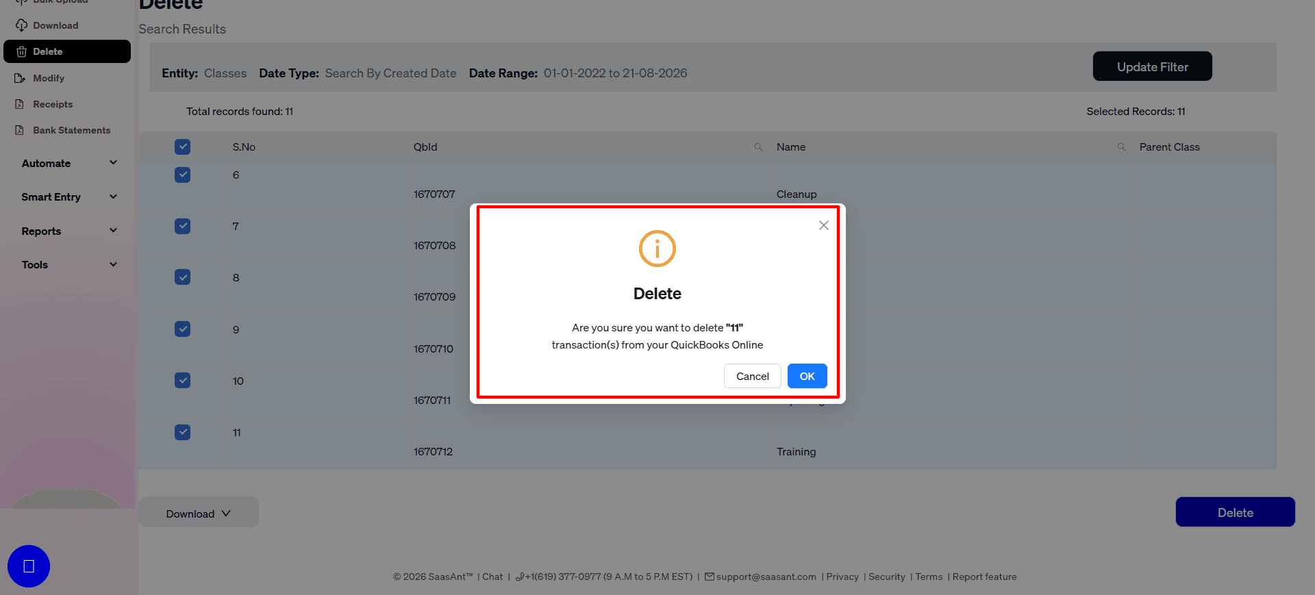 Pop up Delete class in SaasAnt Transactions Online.png