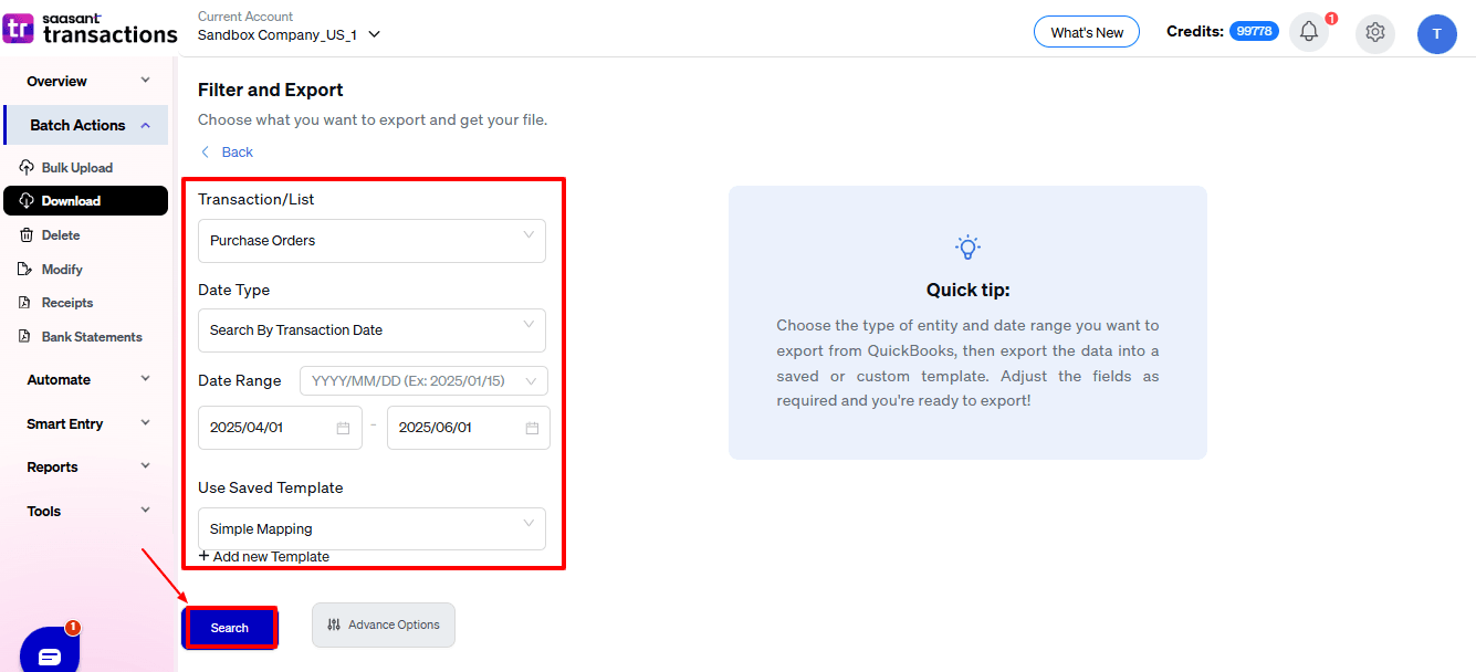 Purchase Order filter and export.png