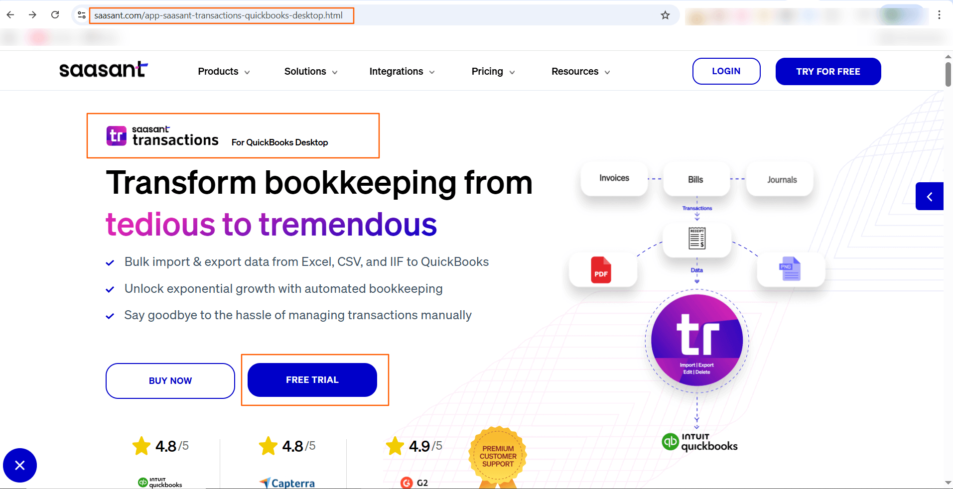 SaasAnt Transactions Desktop - Free Trial.png