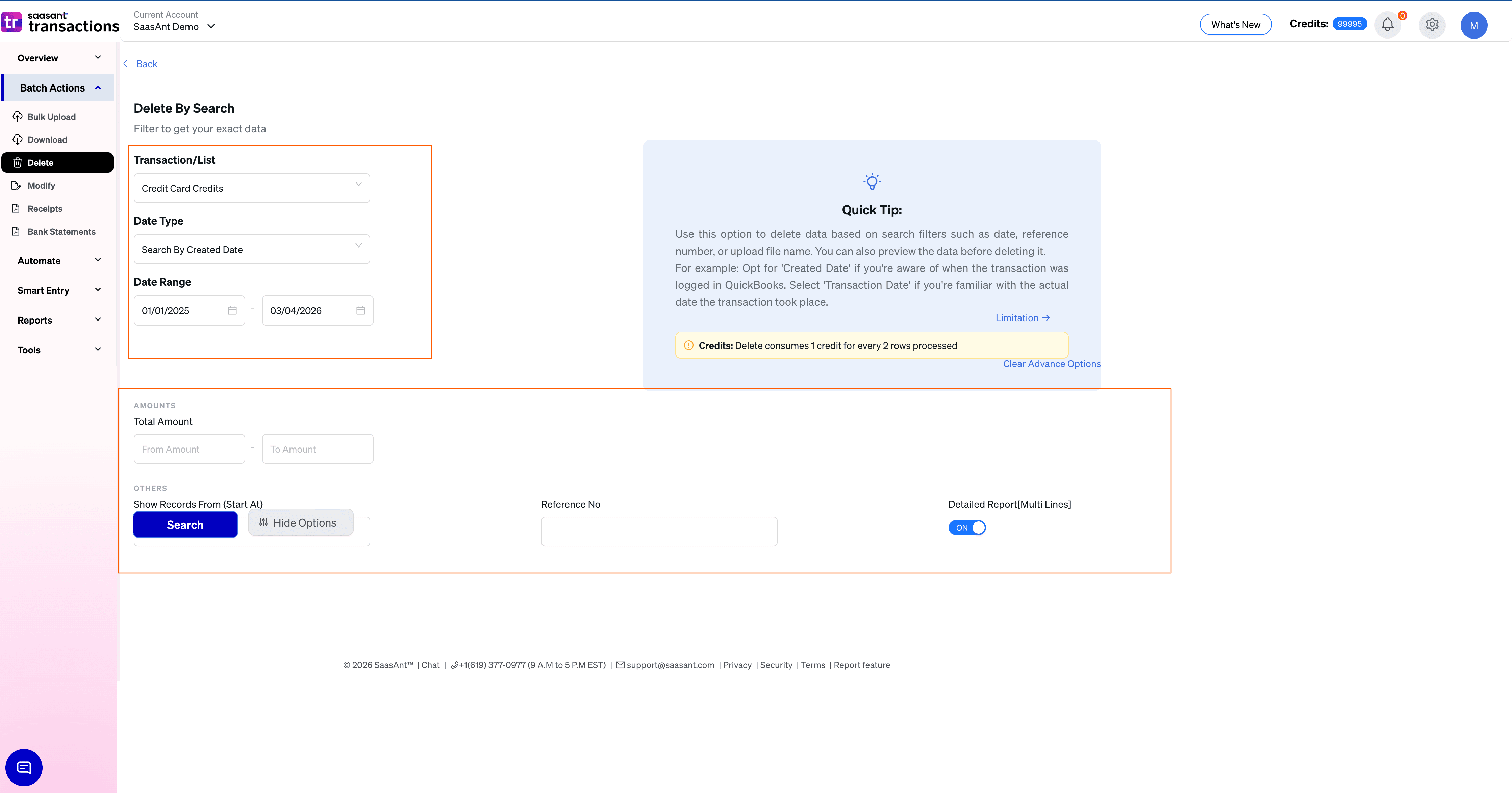 Select Credit Card Credits - SaasAnt Transactions Online.png