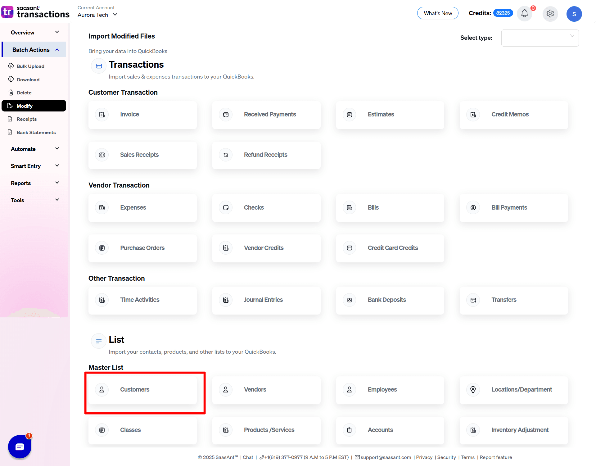 Select Customers in Modify - SaasAnt Transactions.png