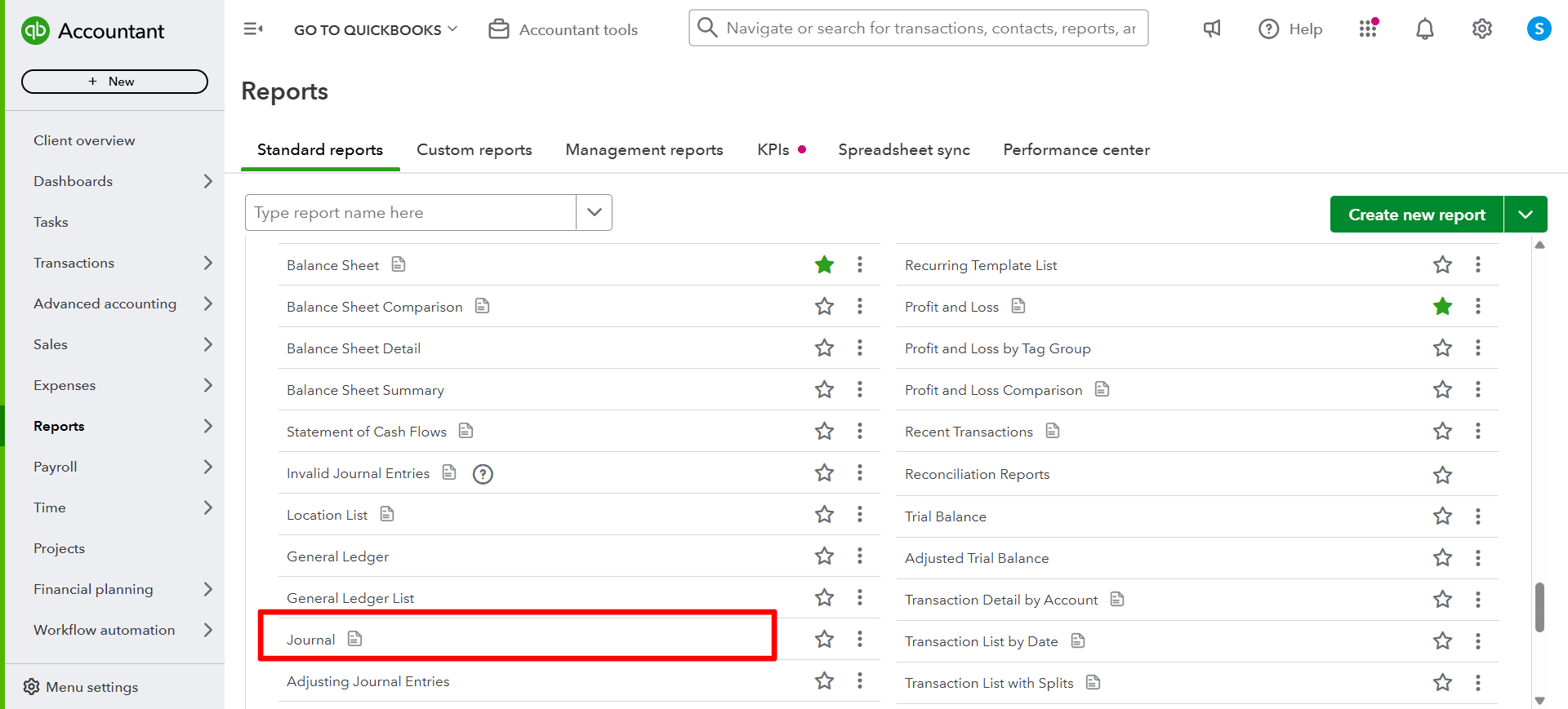 Select Reports - View Journal Entries QuickBooks Online.png