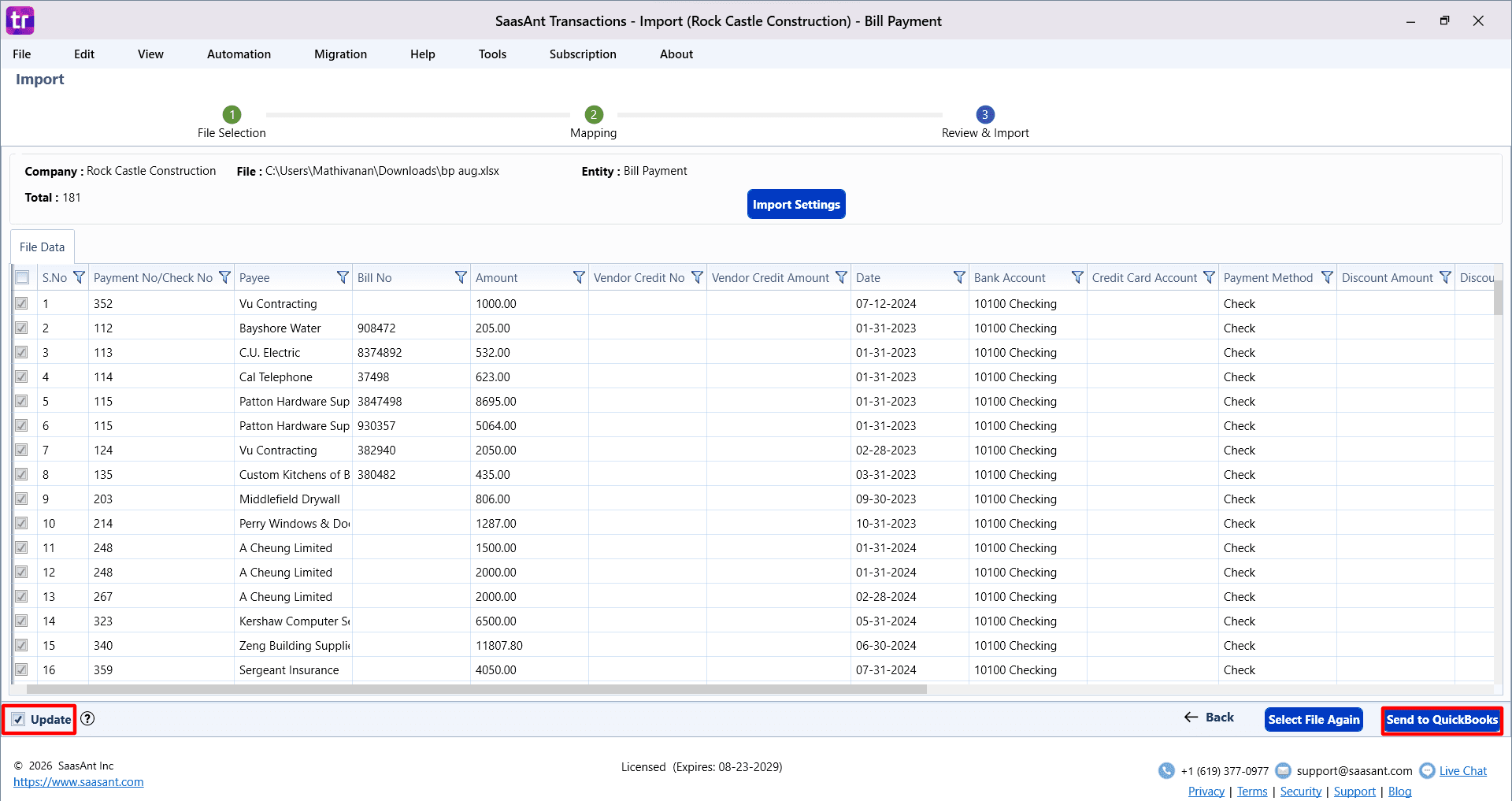Update Bill Payment in QuickBooks Desktop using SaasAnt Transactions Desktop.png