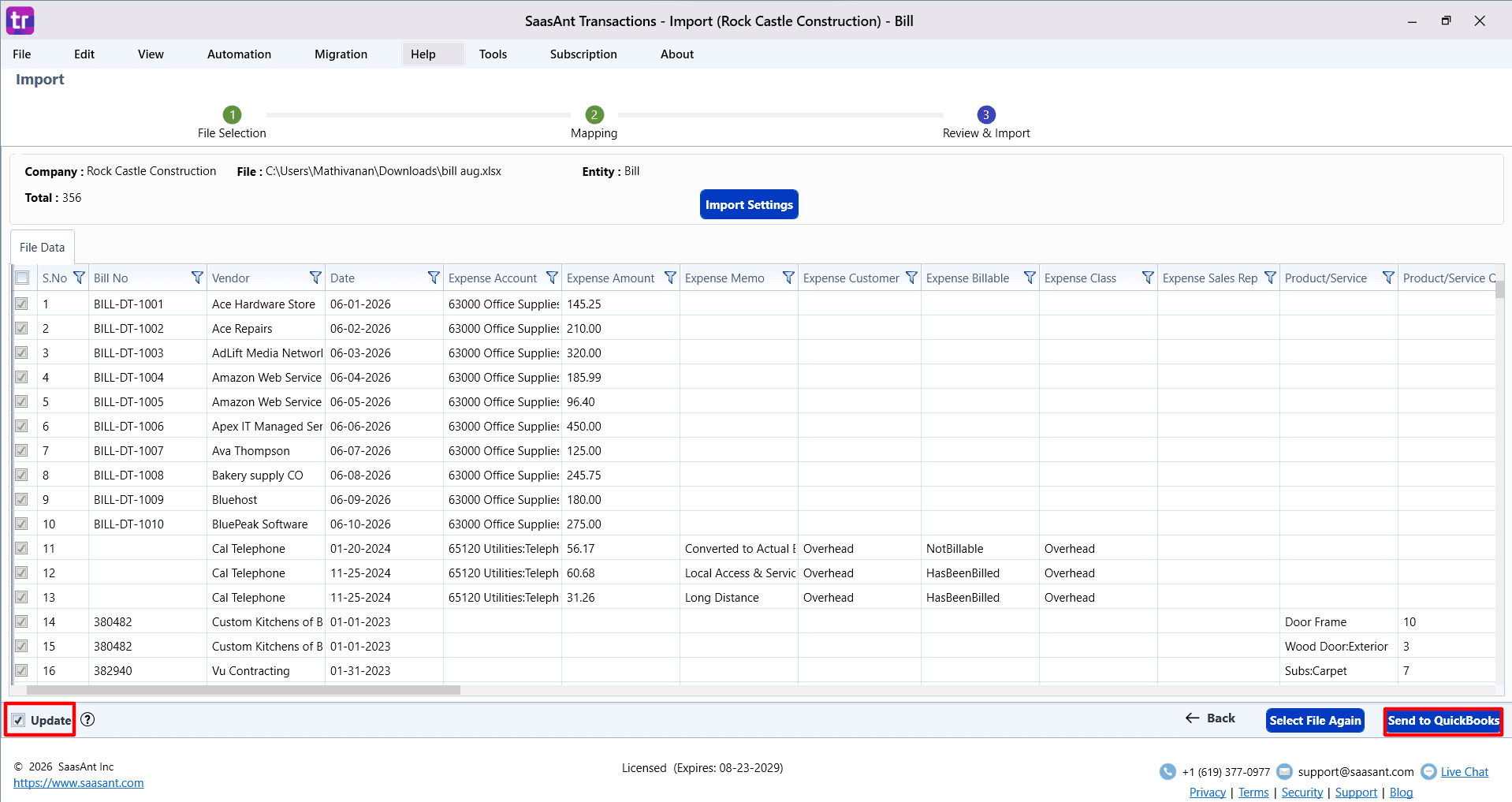 Update Bills in SaasAnt Transactions Desktop.png