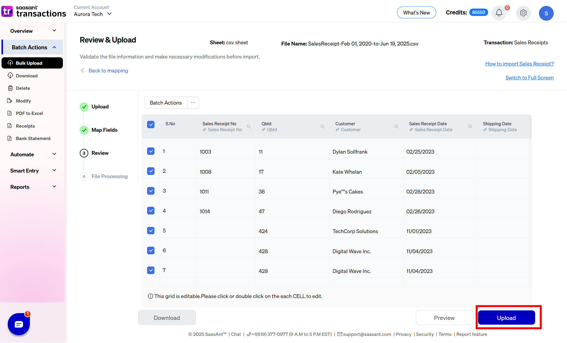 Upload Sales Receipts - SaasAnt Transactions.png