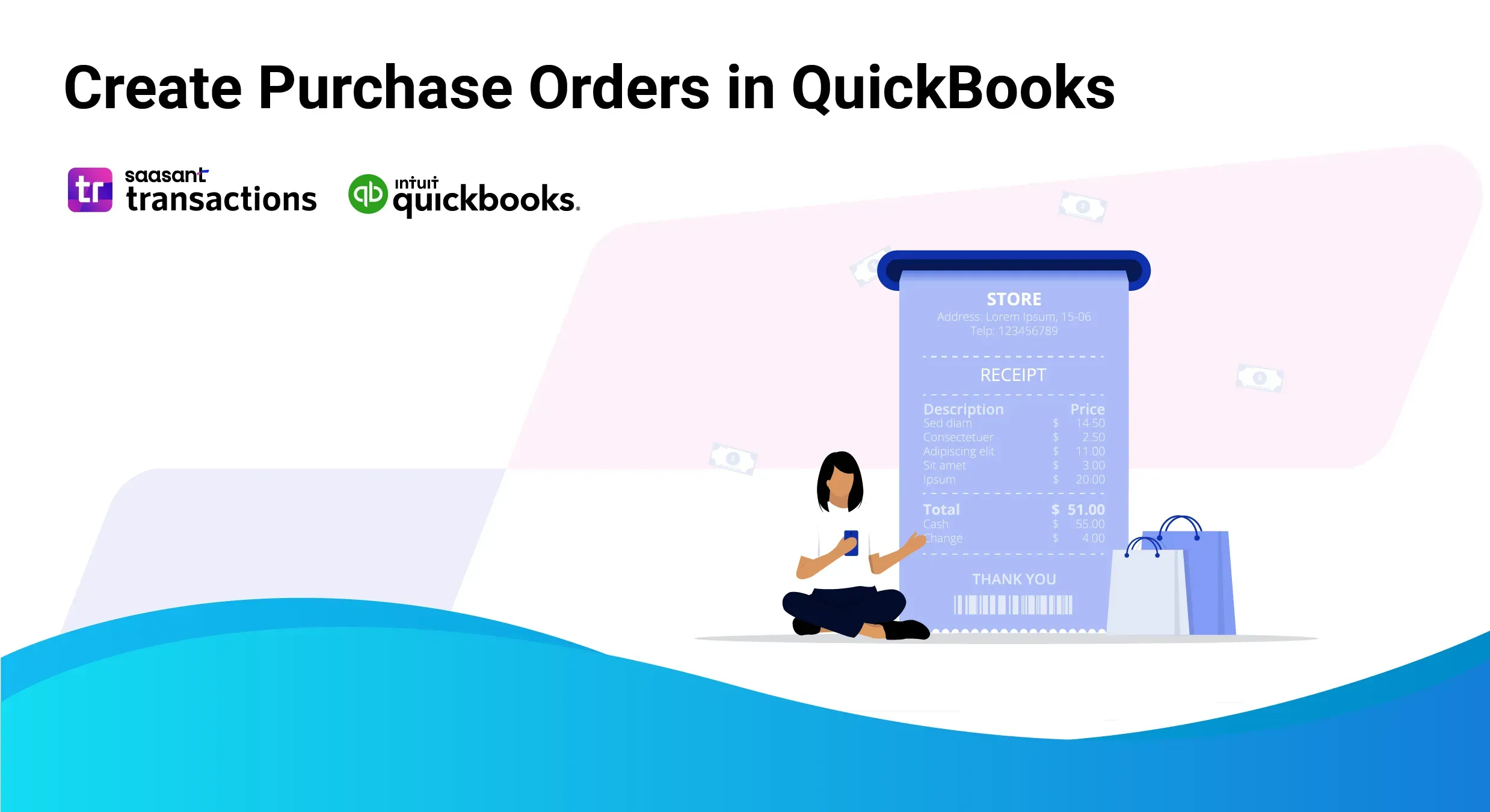 create purchase order in QB