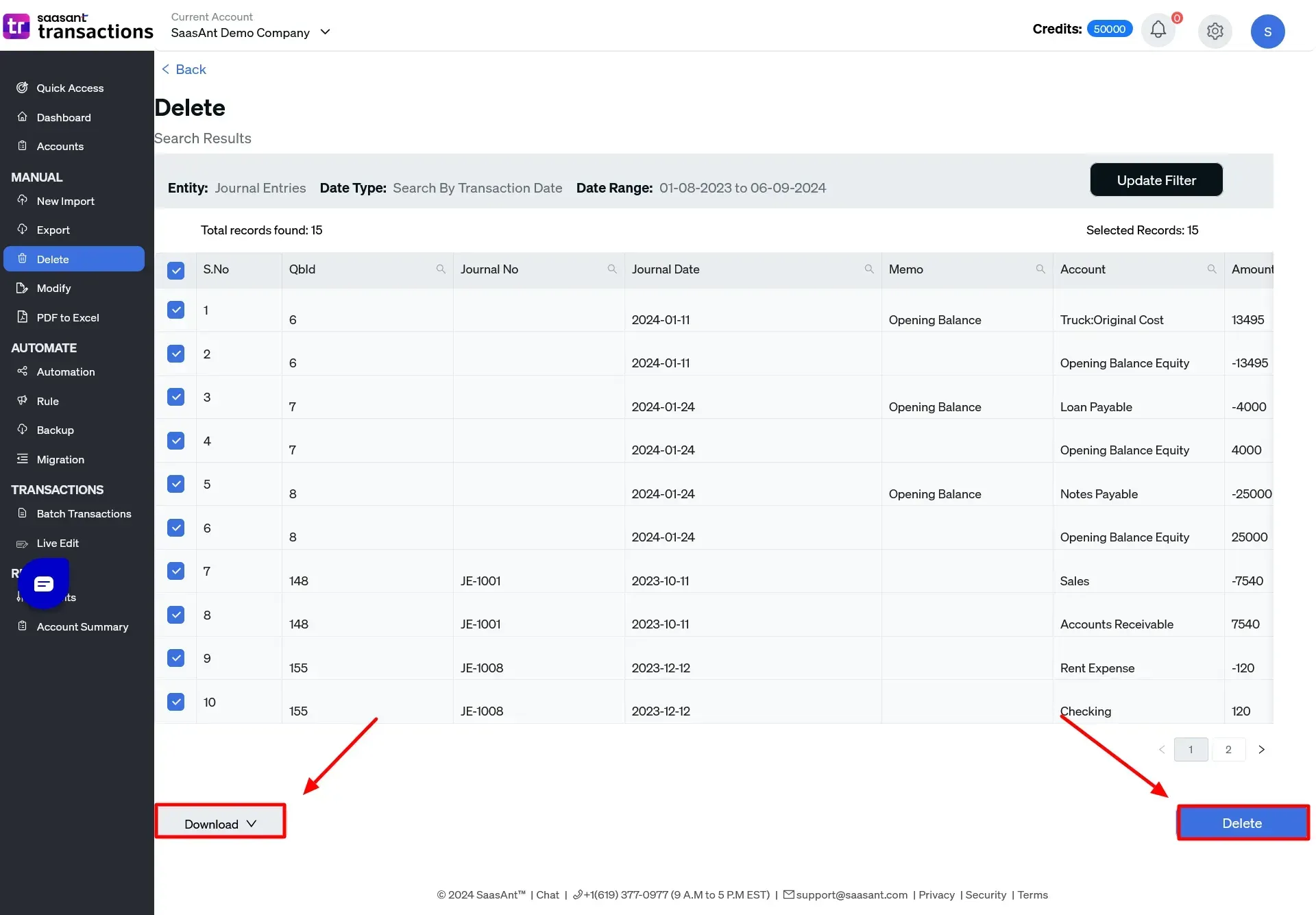 How to Delete a Journal Entry in QuickBooks Online