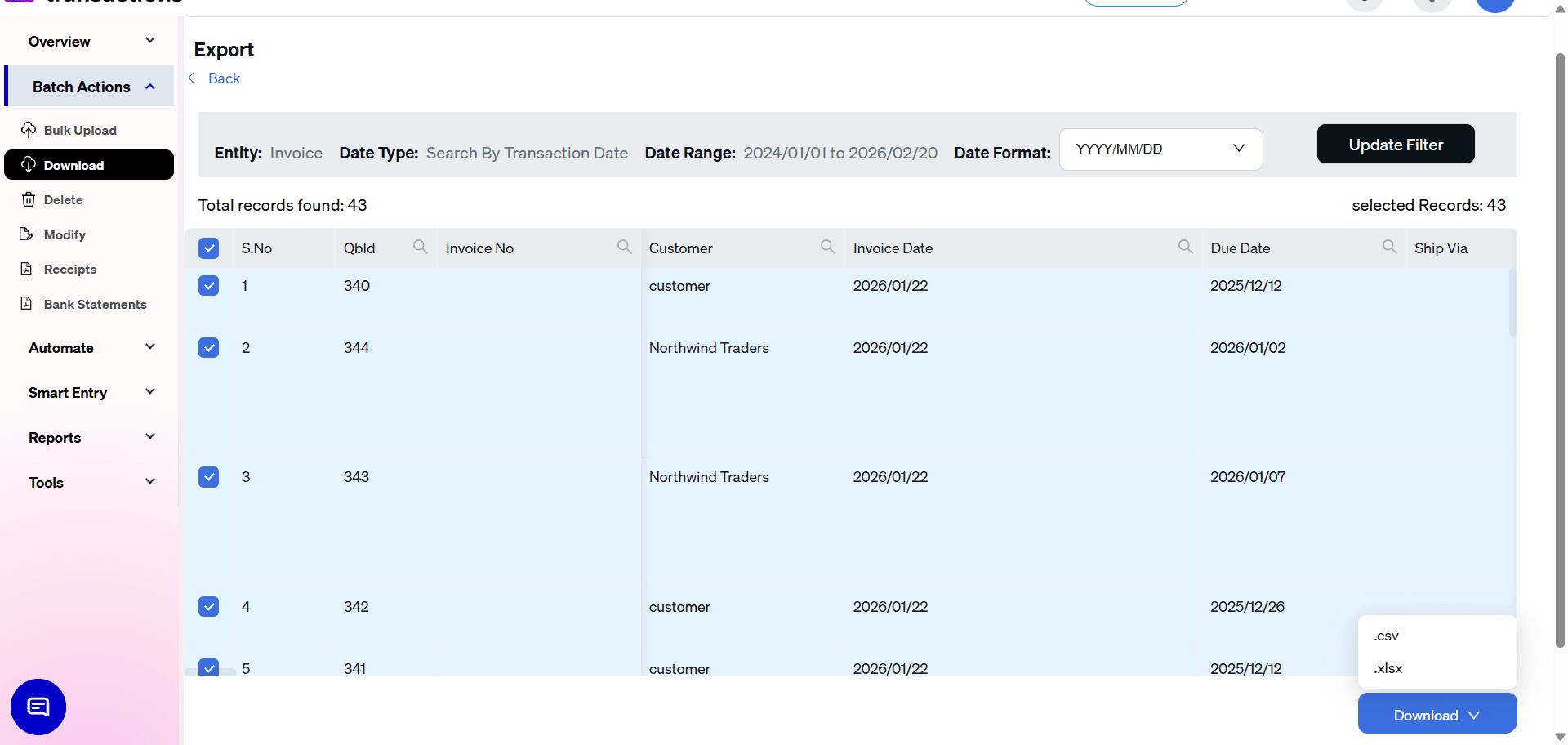 export invoices download screen.png