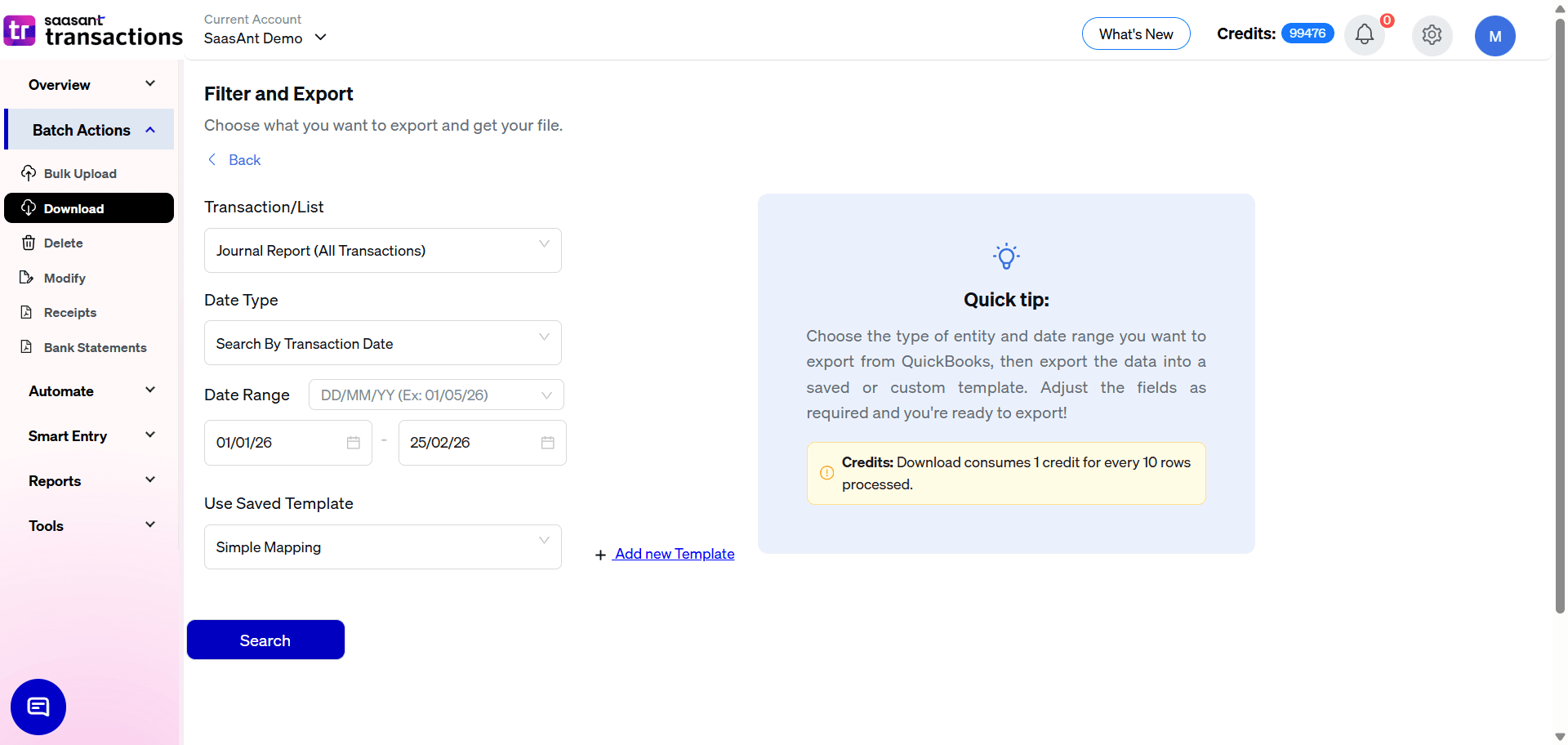export journal report search.png