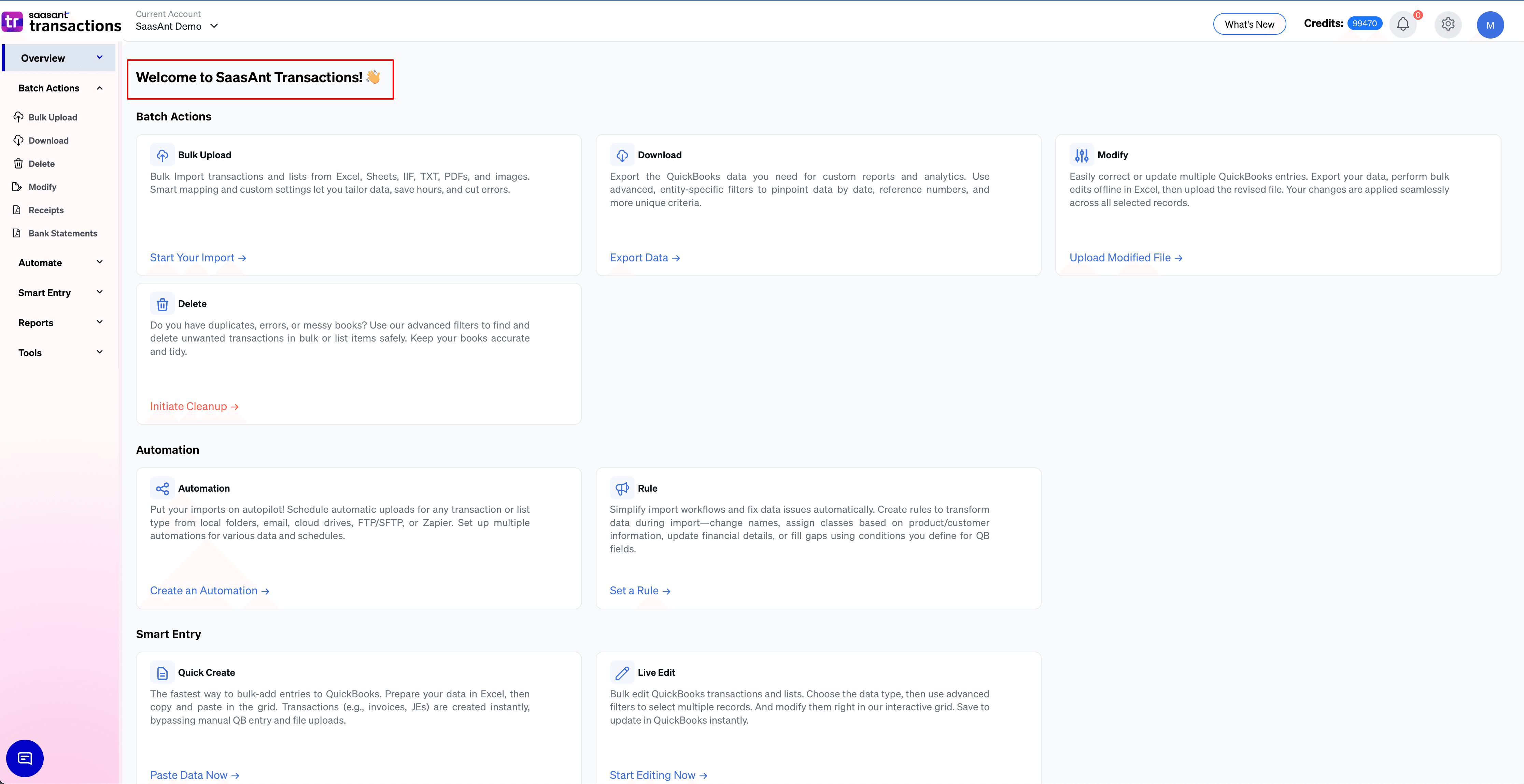 launch saasant transactions online.png