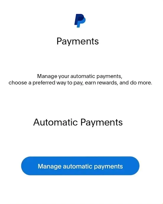 PayPal Automatic Payments
