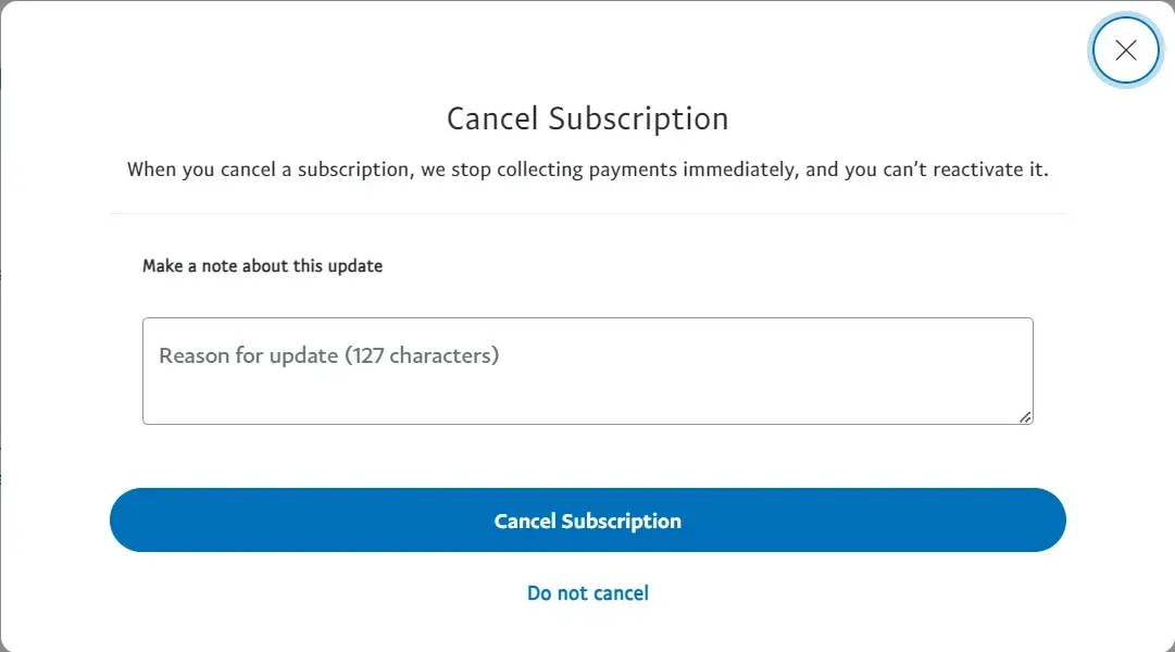 How to Cancel a PayPal Subscription