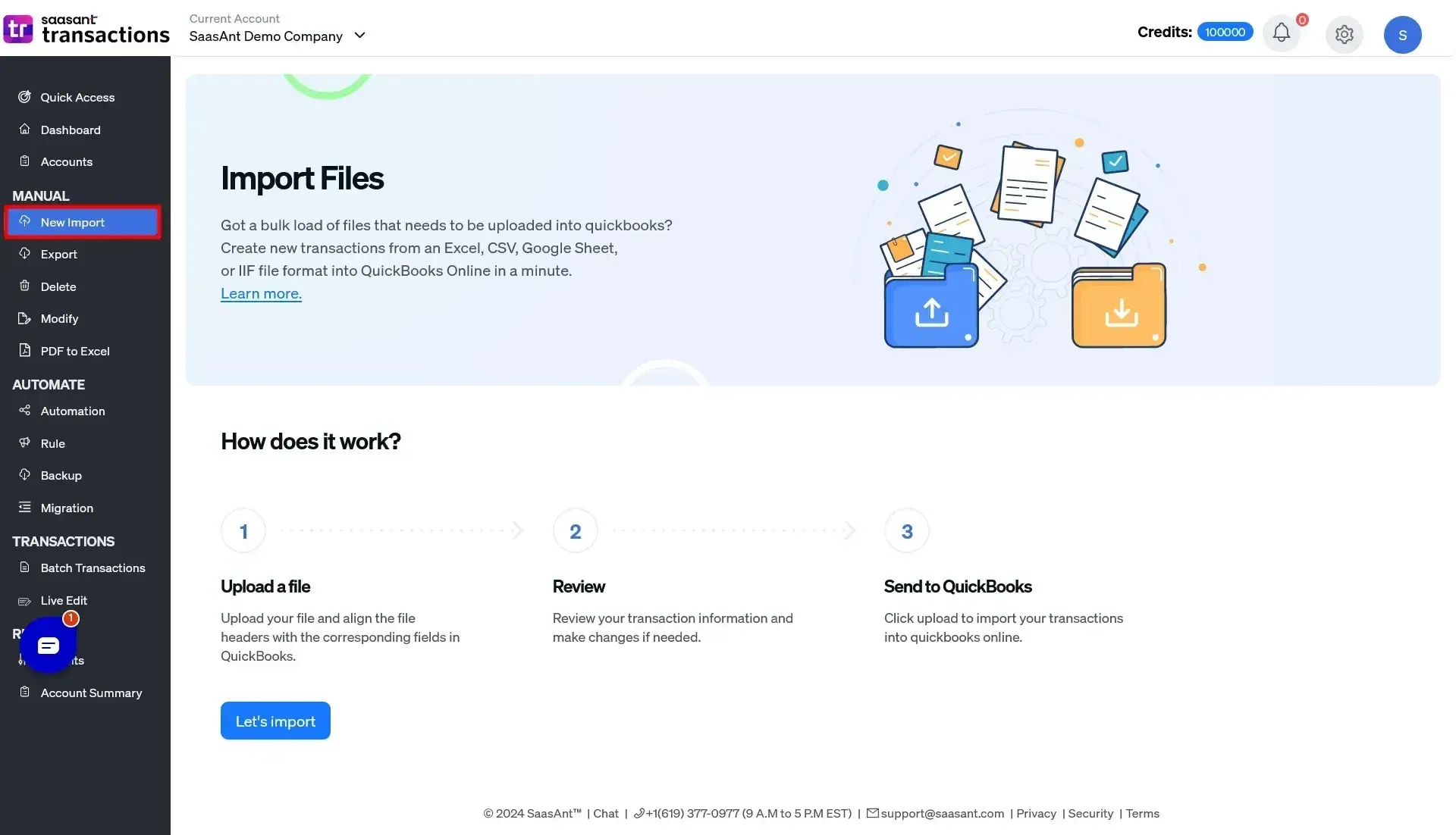 uploading journal entry file to quickbooks using saasant.webp